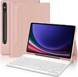 JADEMALL etui klawiatura bluetooth Samsung Galaxy Tab S9 11" S9 FE róż