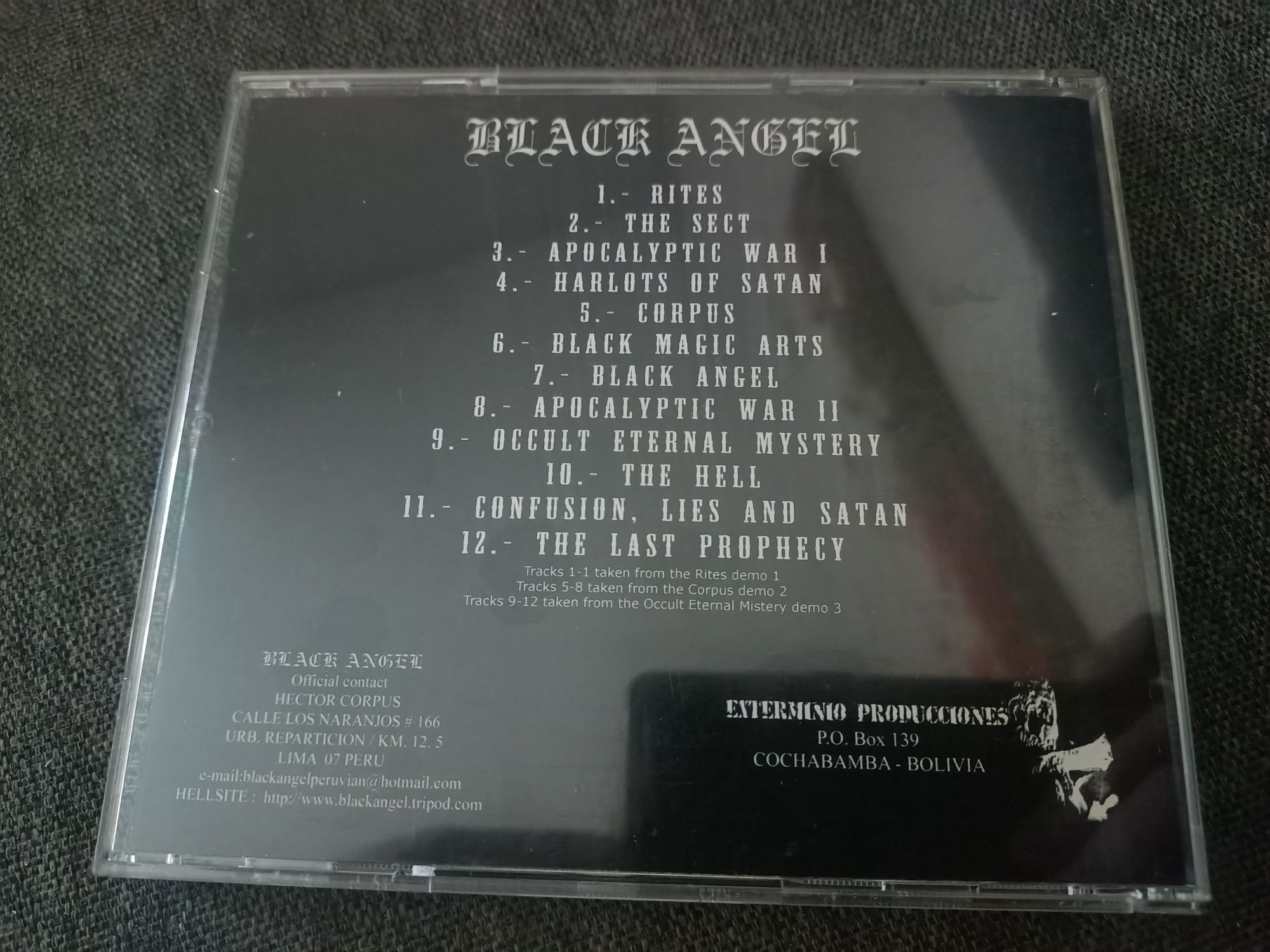 Black Angel - Black Angel (Bolivia black metal)(CD, Comp)(vg)