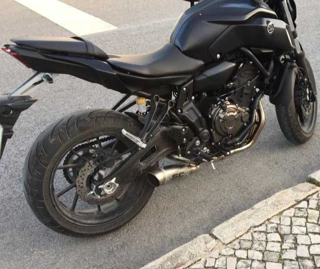 Linha de escape e ponteira Yamaha MT07 XSR 700 mt-07