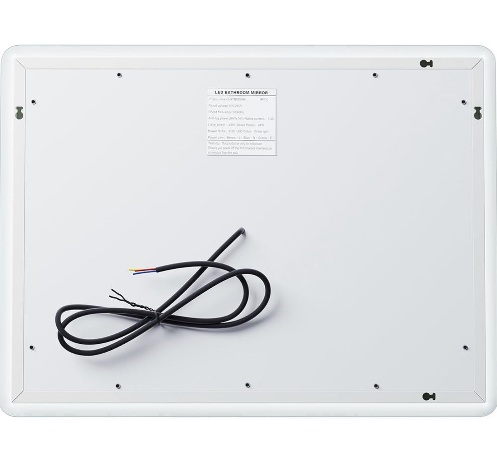 Nowe SONNI duże lustro LED do łazienki, salonu, sypialni 70x50 cm!
