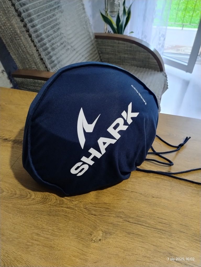 Kask motocyklowy SHARK rozm. M, intercom SHARK jak NOWE