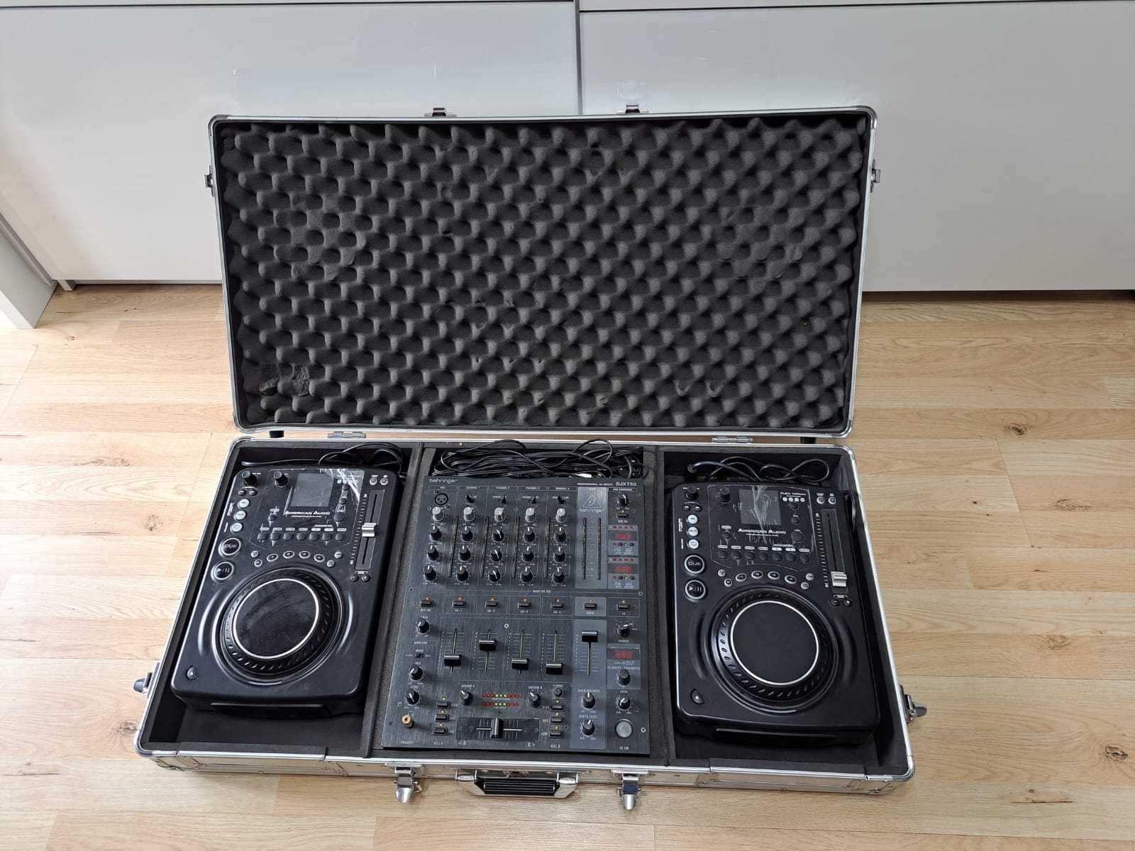 Behringer DJX750 2xAmerican Audio Flex 100 + Case