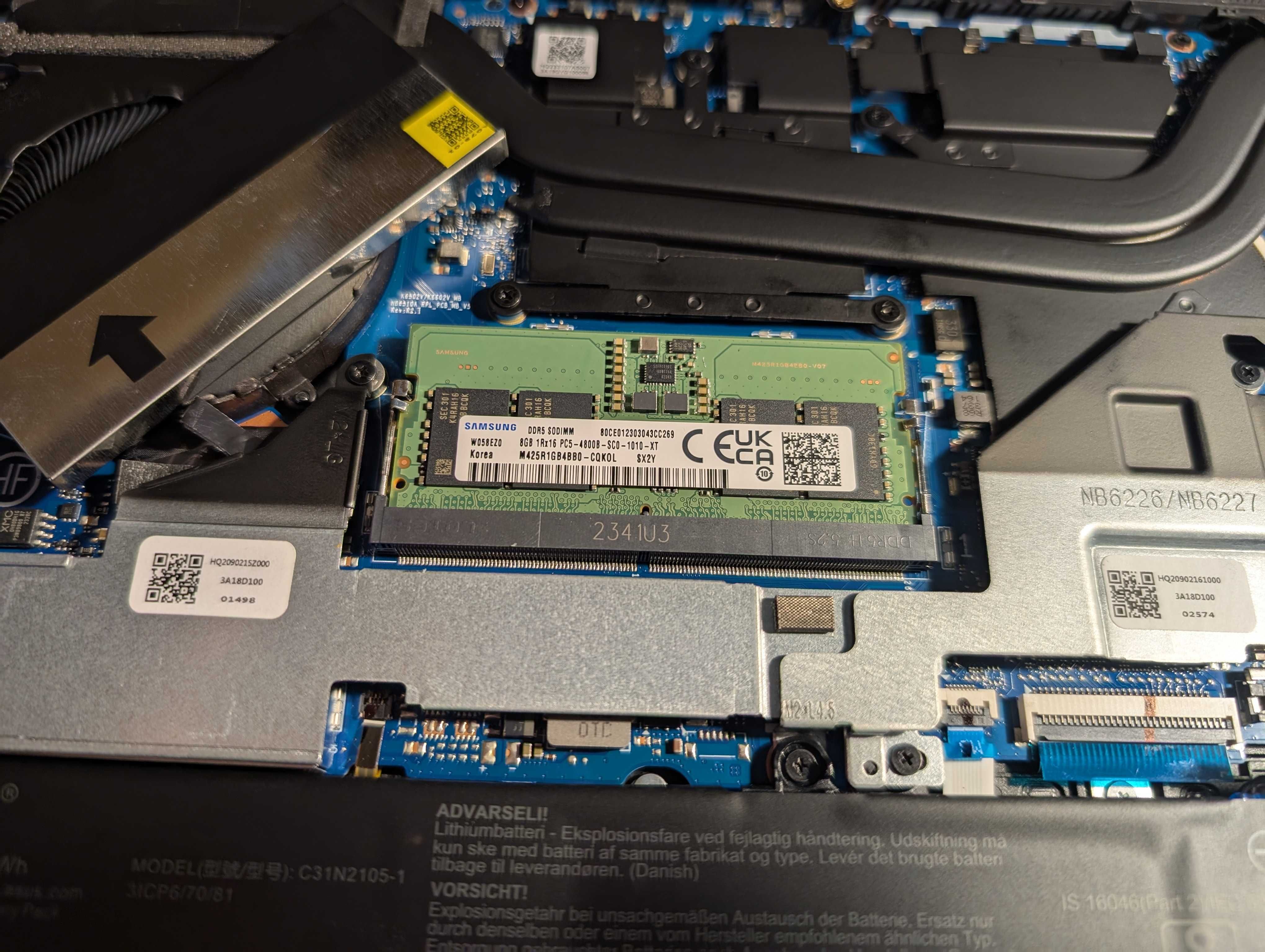 Оперативна память Samsung SODIMM DDR5 4800MHz 8GB (M425R1GB4BB0-CQKOL)