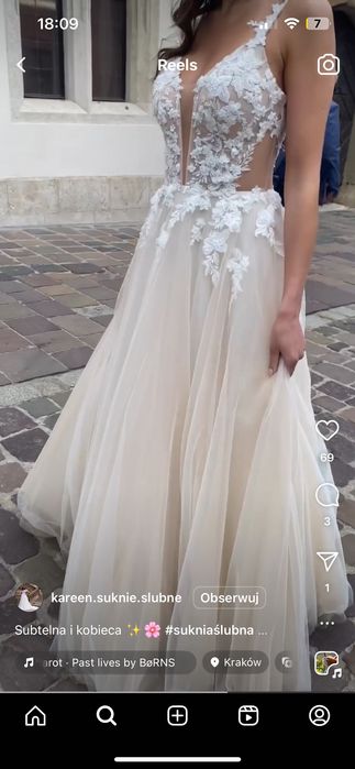 Suknia ślubna 170 cm