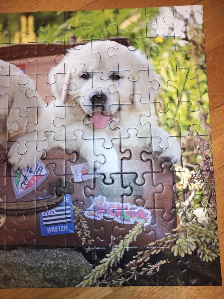 Puzzle ravensburger 100 el. Szczeniaki w walizce