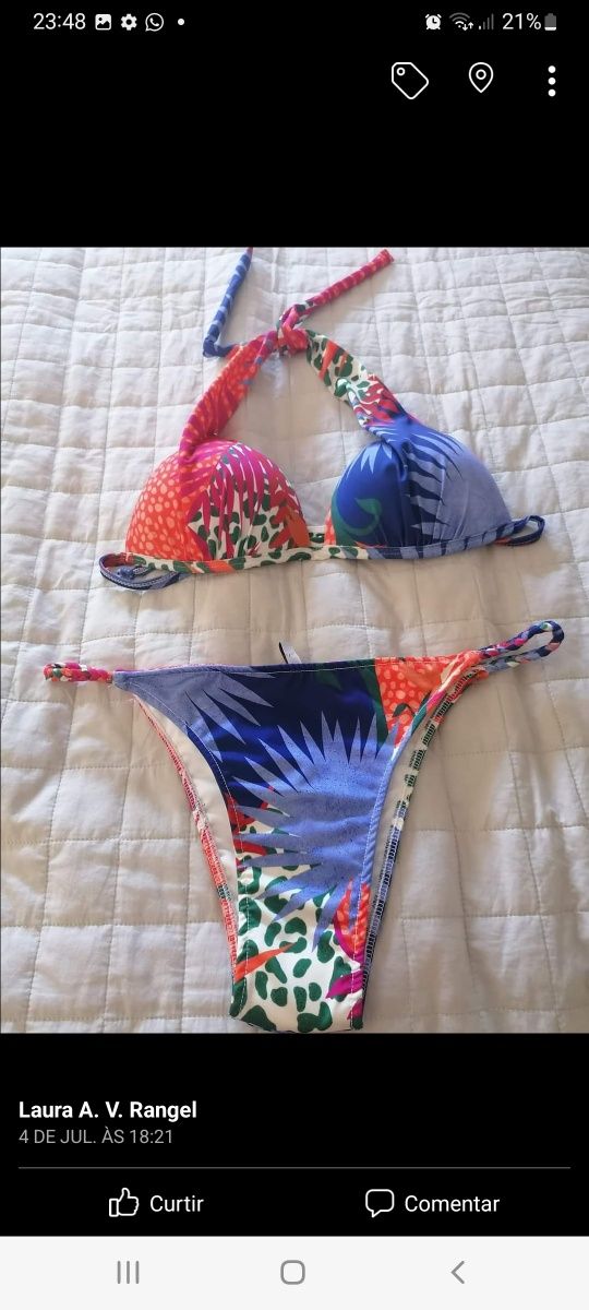 Bikini TAM L - com adesivo higiênico