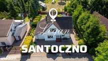 Dom z garażem w Santocznie, blisko jeziora.