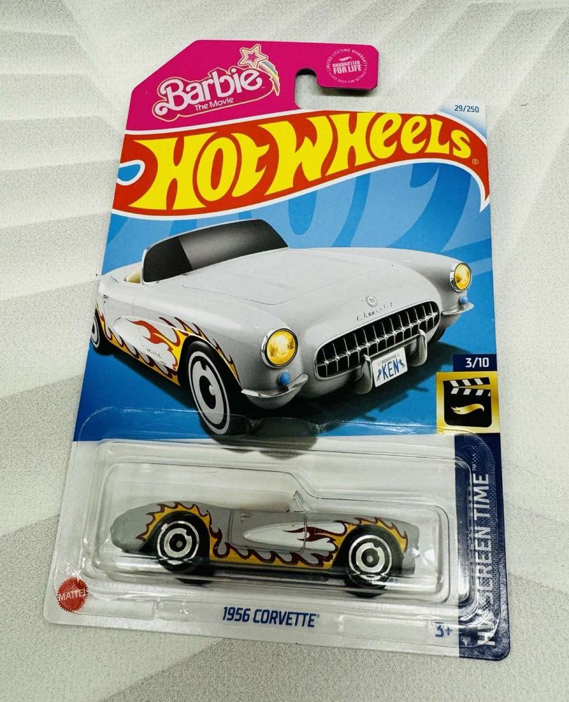 Колекційна машинка Барбі Hot wheels Barbie 1956 Corvette