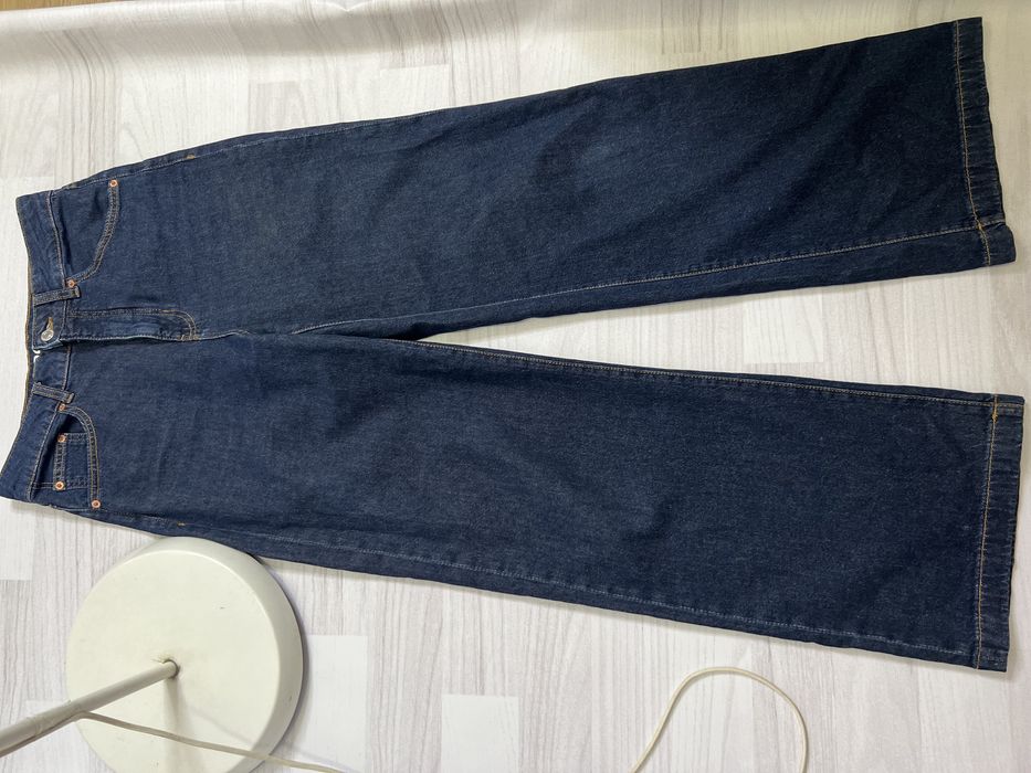 Джинси wide leg, 38 розмір, c&a , темно сині .