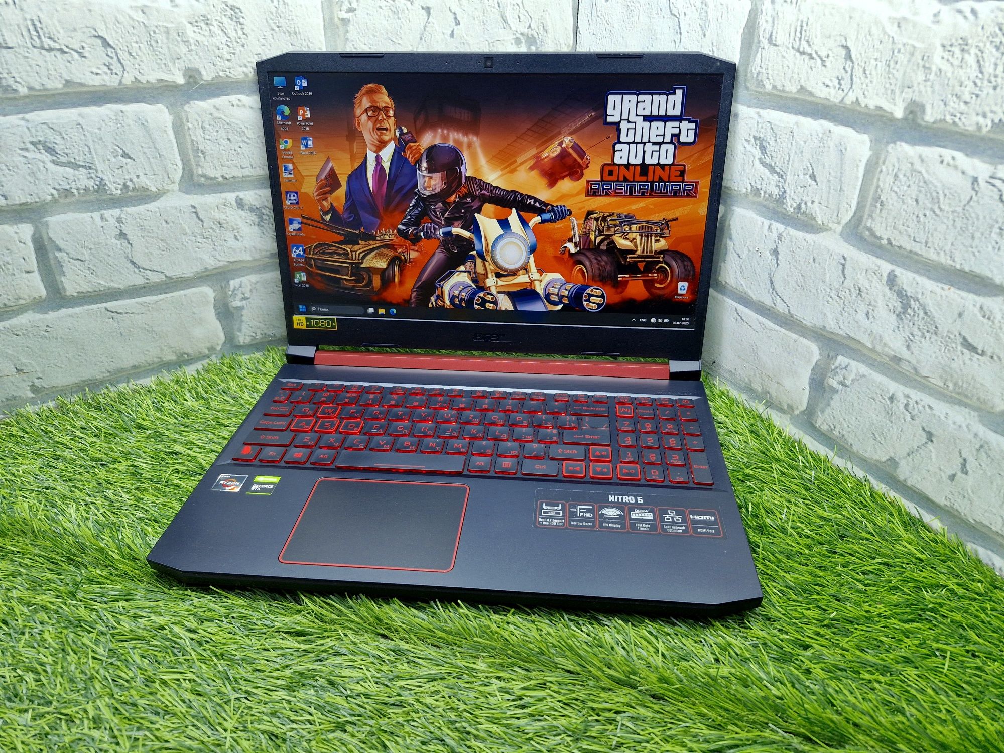 Магазин:Acer Nitro 5/Ryzen 5-3550H/16gb/500SSD+1TB/GTX 1650 4gb/Ноутбу