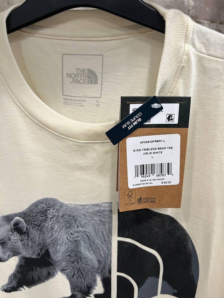 Футболка The North Face TRIBLEND BEAR TEE біла оригінал нова