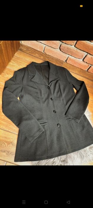 Marynarka damska żakiet czarny elegancki r.XL dobry materiał