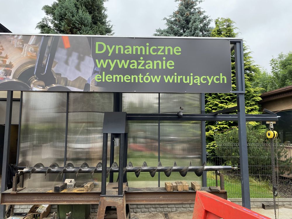 Wyważanie kosiarki bijakowej, wału mulczera