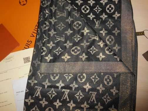 Louis Vuitton Szalik, Szal apaszka damski kasmirowa 25866