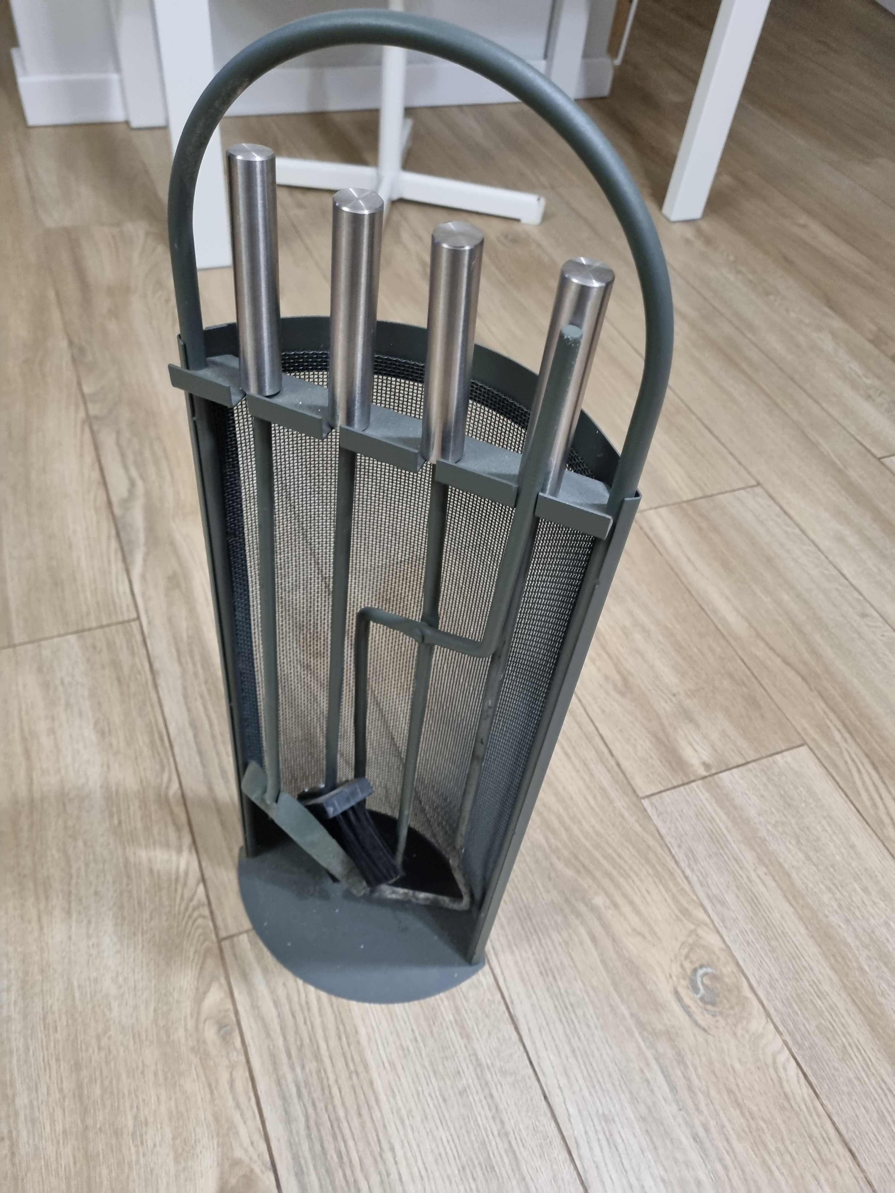Zestaw kominkowy 4 częściowy ok 65cm - praktycznie nowy
