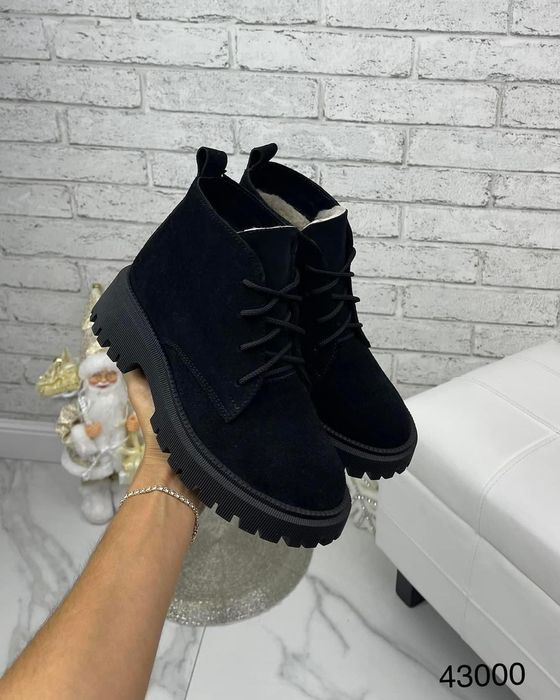 Ботиночки замшевые зимние