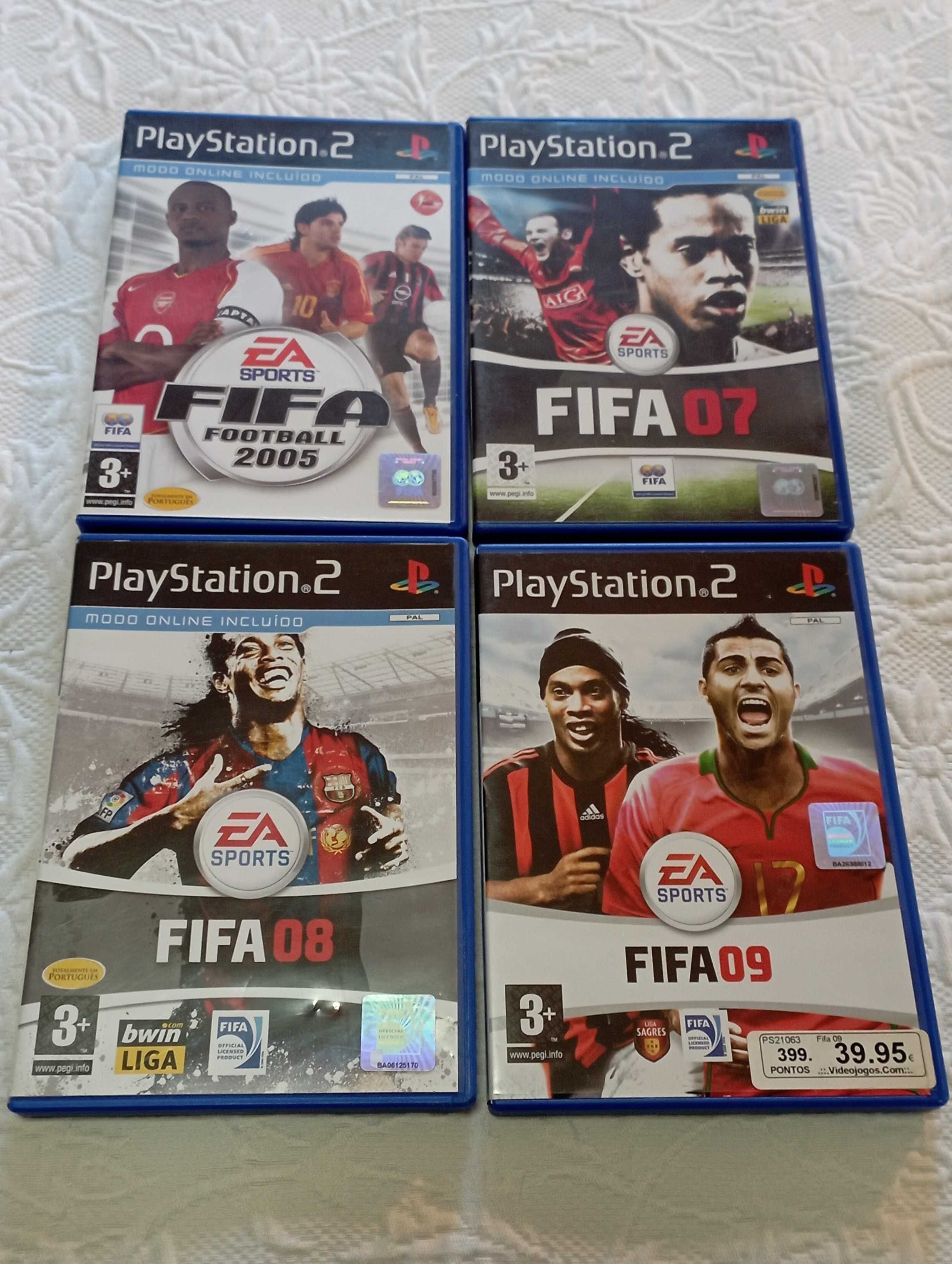 jogos playstation 2 fifa - 5 euros cada