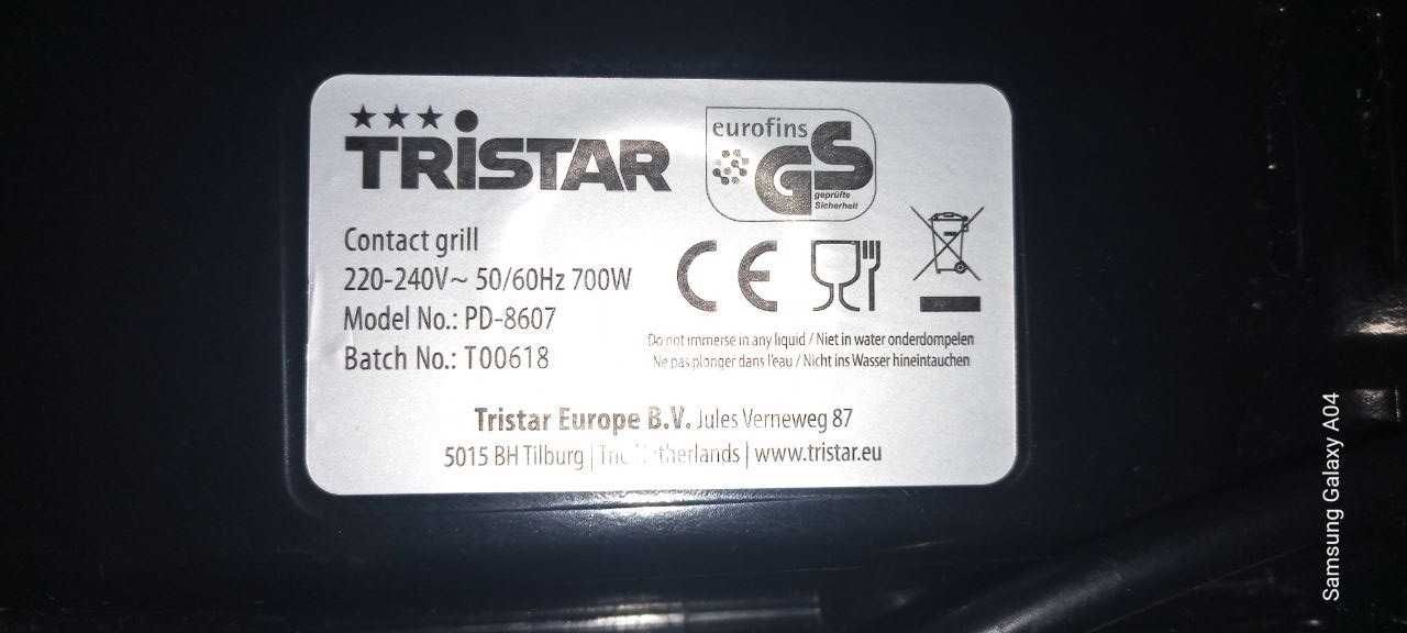 Продаю контактный гриль для приготовления сэндвичей.Tristar PD-8607