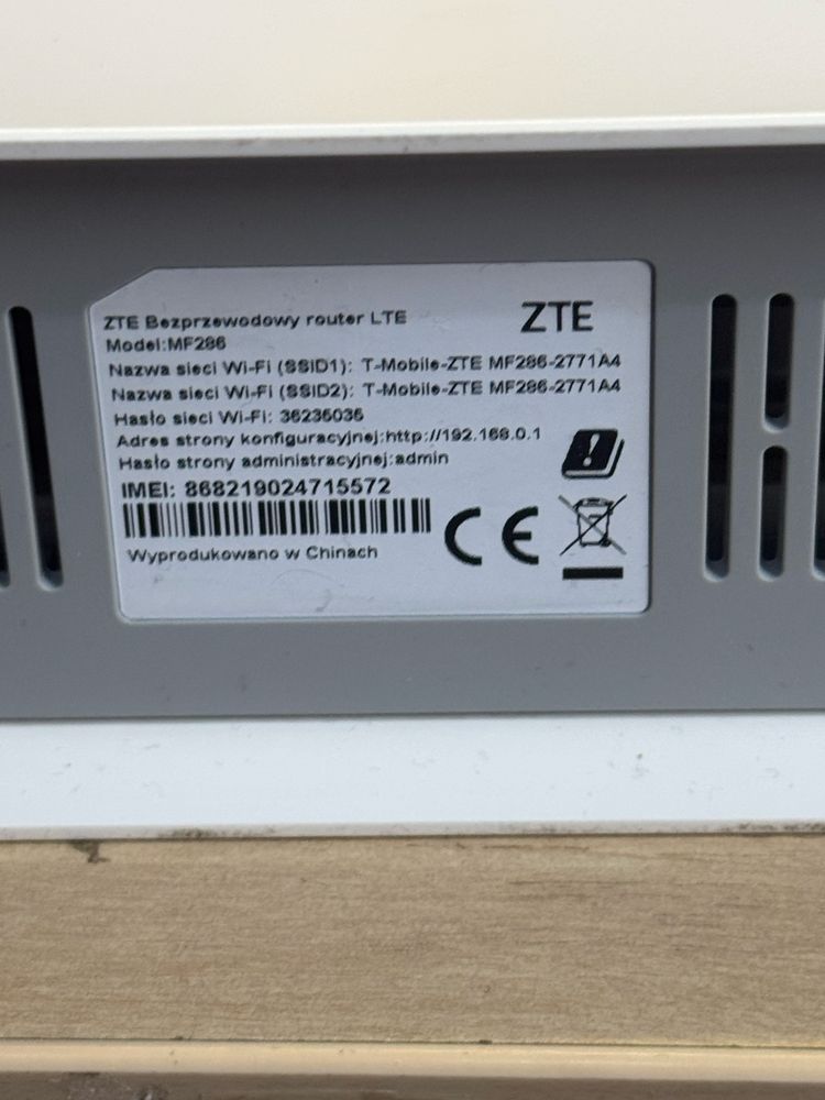 Router ZTE MF286 dziala w kazdej sieci