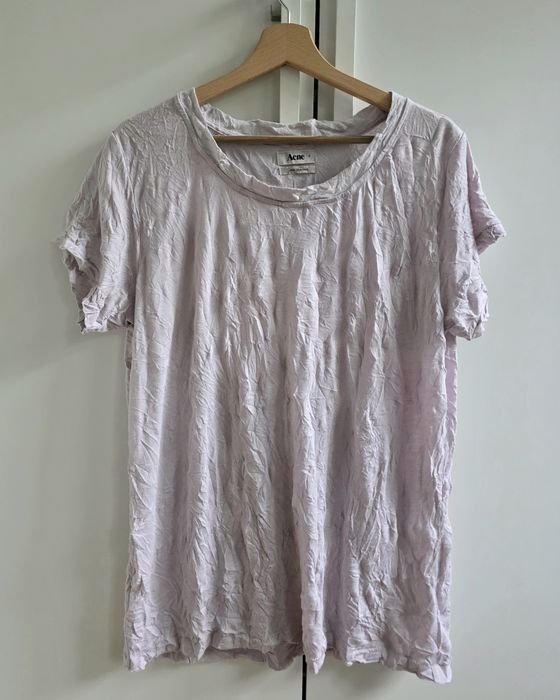 Acne Studios Pop Classics damska koszulka S liliowa basic