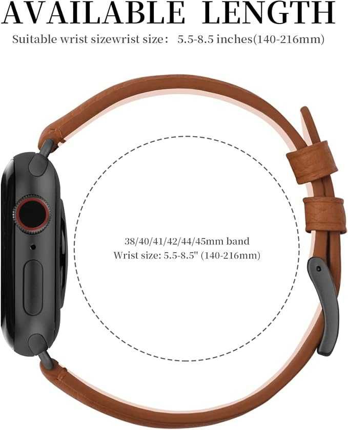 Pasek Apple Watch z etui brązowy 38/40/41 oraz 42/44/45
