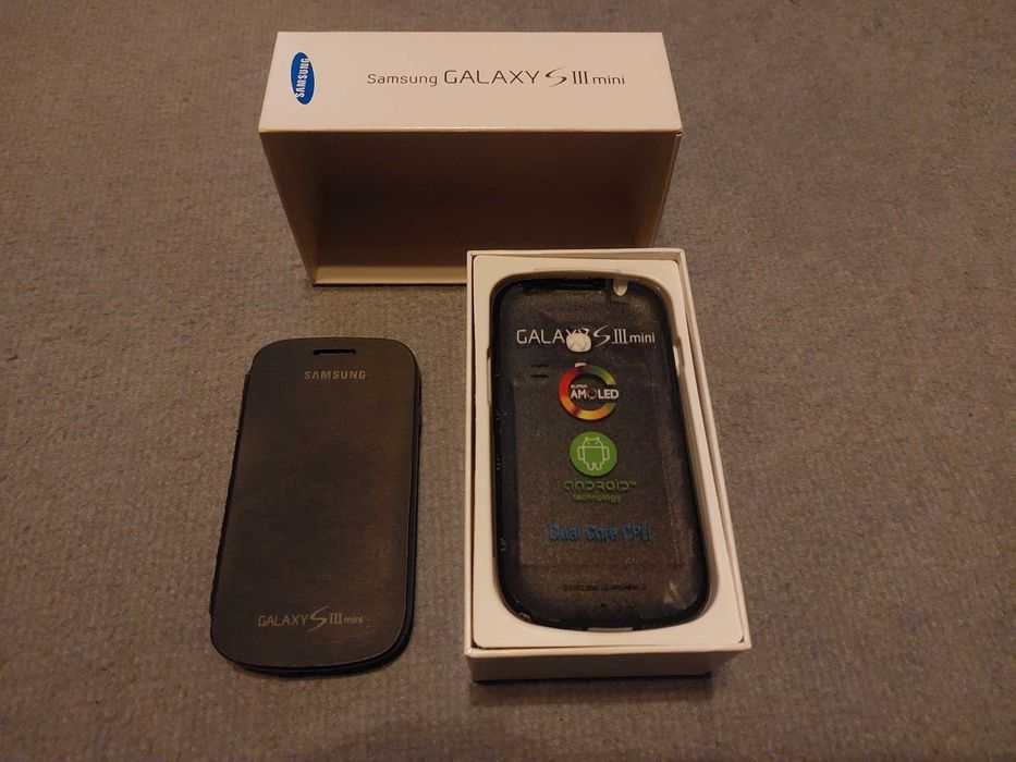 Smartfon Samsung Galaxy S III mini 8GB granatowy telefon 5MP + folia!