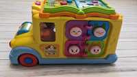 Игрушка школьный автобус hola toys school bus, развивающая музыкальная