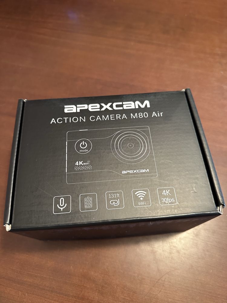 Apexcam Câmara desportiva 4K 20 MP WiFi Ultra HD