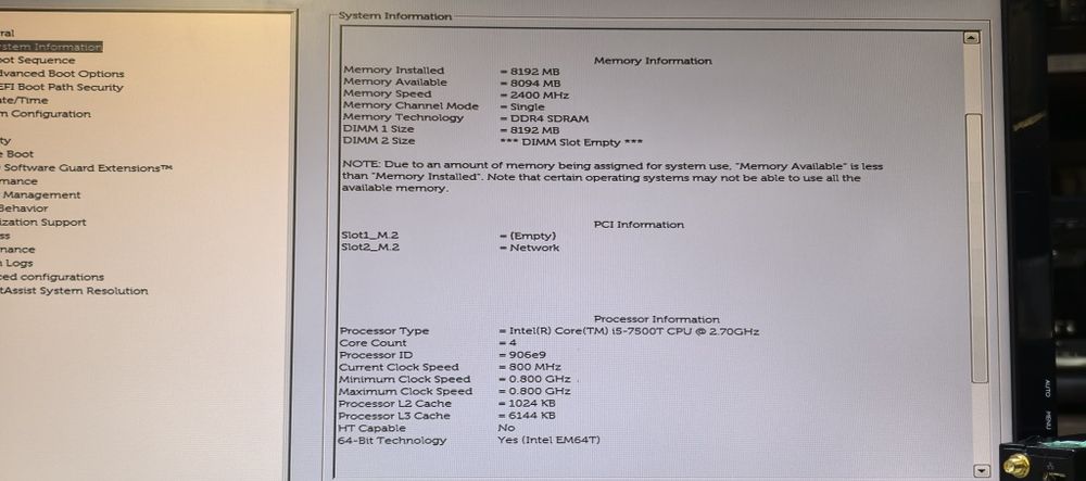 Комп'ютер Dell 3050/I5-7500T/Ram 8Gb DDR4/HDD no/Бж no
