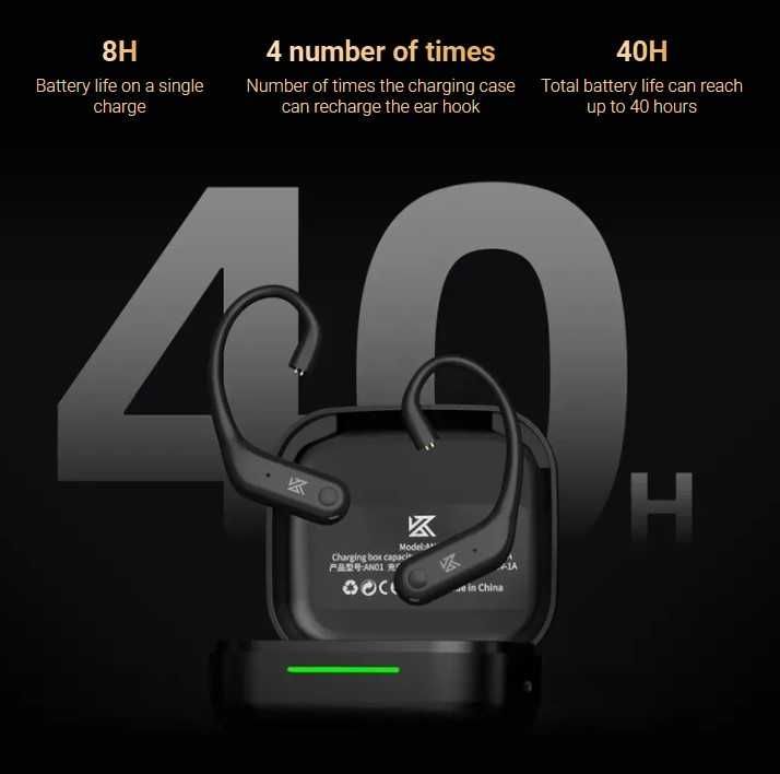 ⇒ KZ AN01 (QDC) 2025 - модуль адаптер для наушников, BT 5.4 LDAC ANC