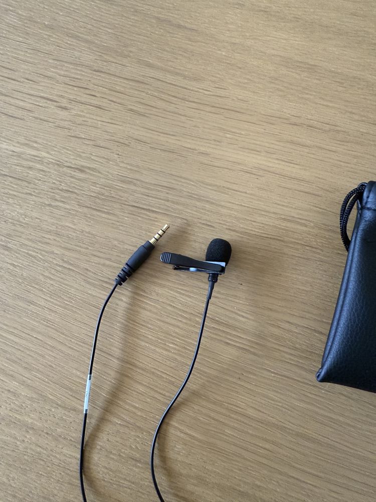 Microfone de lapela Shure MVL – Profissional, como novo