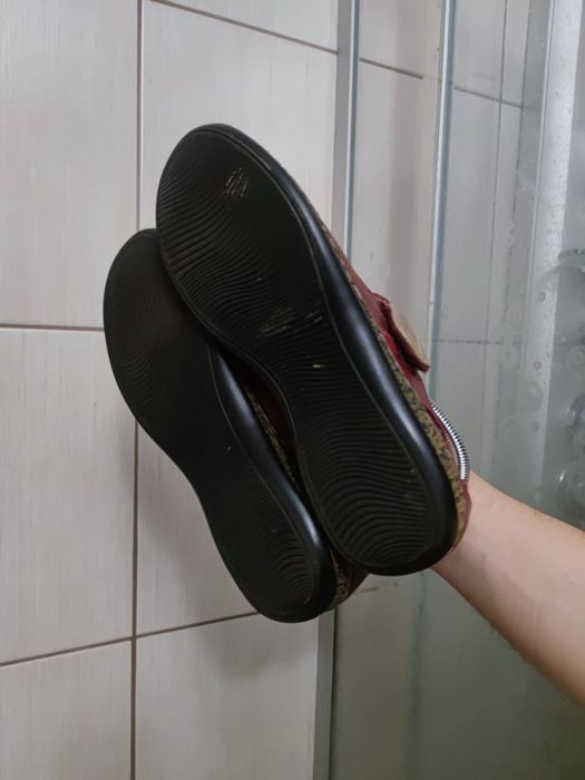 buty damskie 41 Chun Sen mokasyny na rzepy baleriny półbuty czerwone