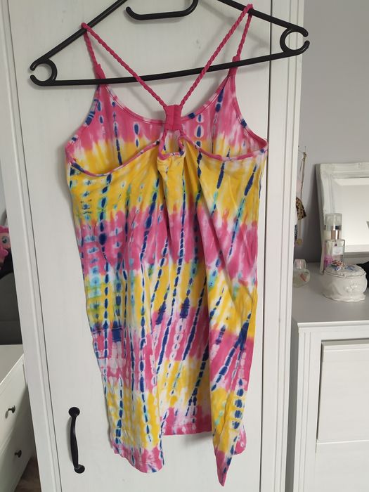 kolorowy top na cienkich ramiączkach XS S