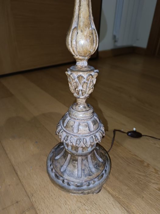 Candeeiro anos 40, com abajur de origem