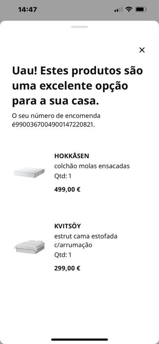 Colchão IKEA 140 por 50€(custava 499€)