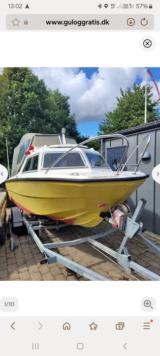 Łódka z przyczepką i silnikiem