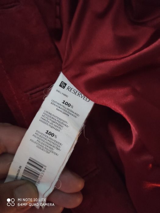 Skórzana marynarka marki Reserved rozmiar 36