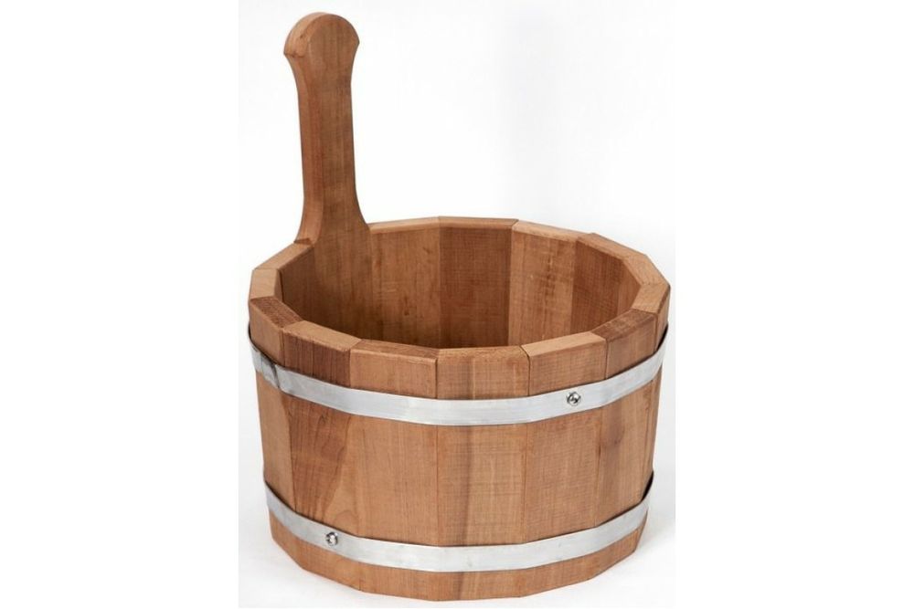 Шайка, відро для бані та сауни з вставкою