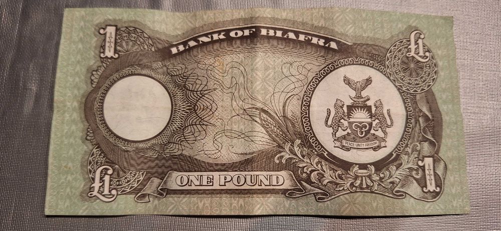 4 NOTAS de 1 Pound, Bank Of Biafra