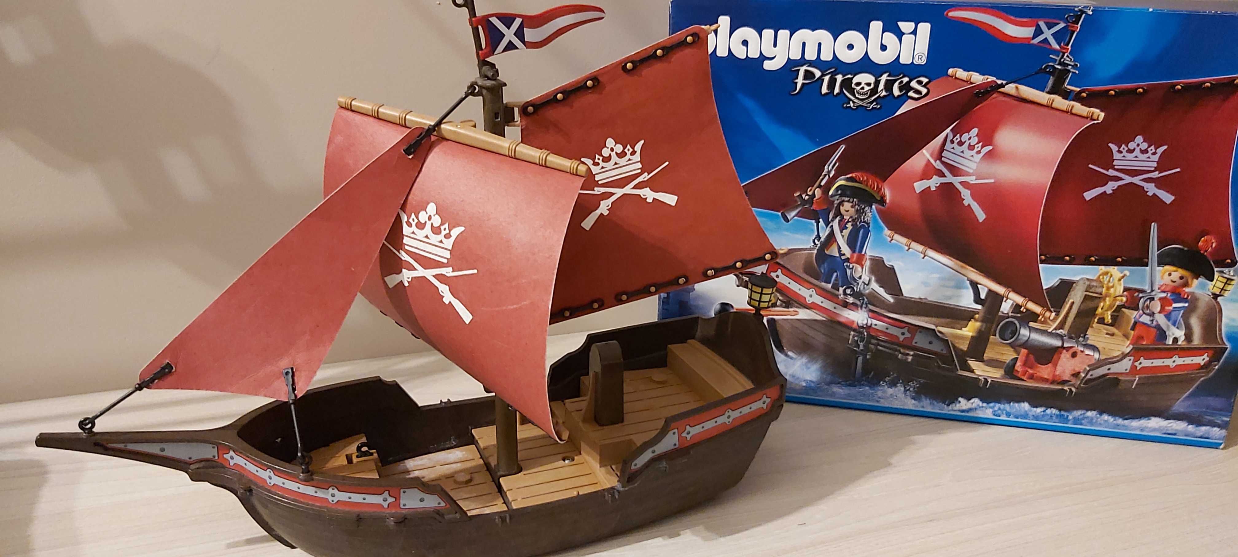 Playmobil Pirates - 6681 - Żaglowiec wojskowy z armatą + GRATIS