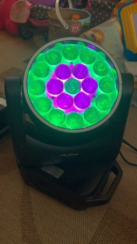 Głowy ruchome 19 LED Wash Ring