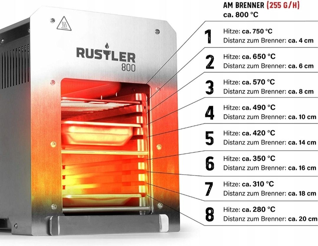 Grill gazowy Rustler 800 Compact do 800°C