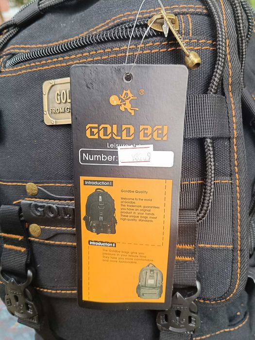 великий міцний рюкзак брезентовий фірми gold be / GoldBe на 40 L