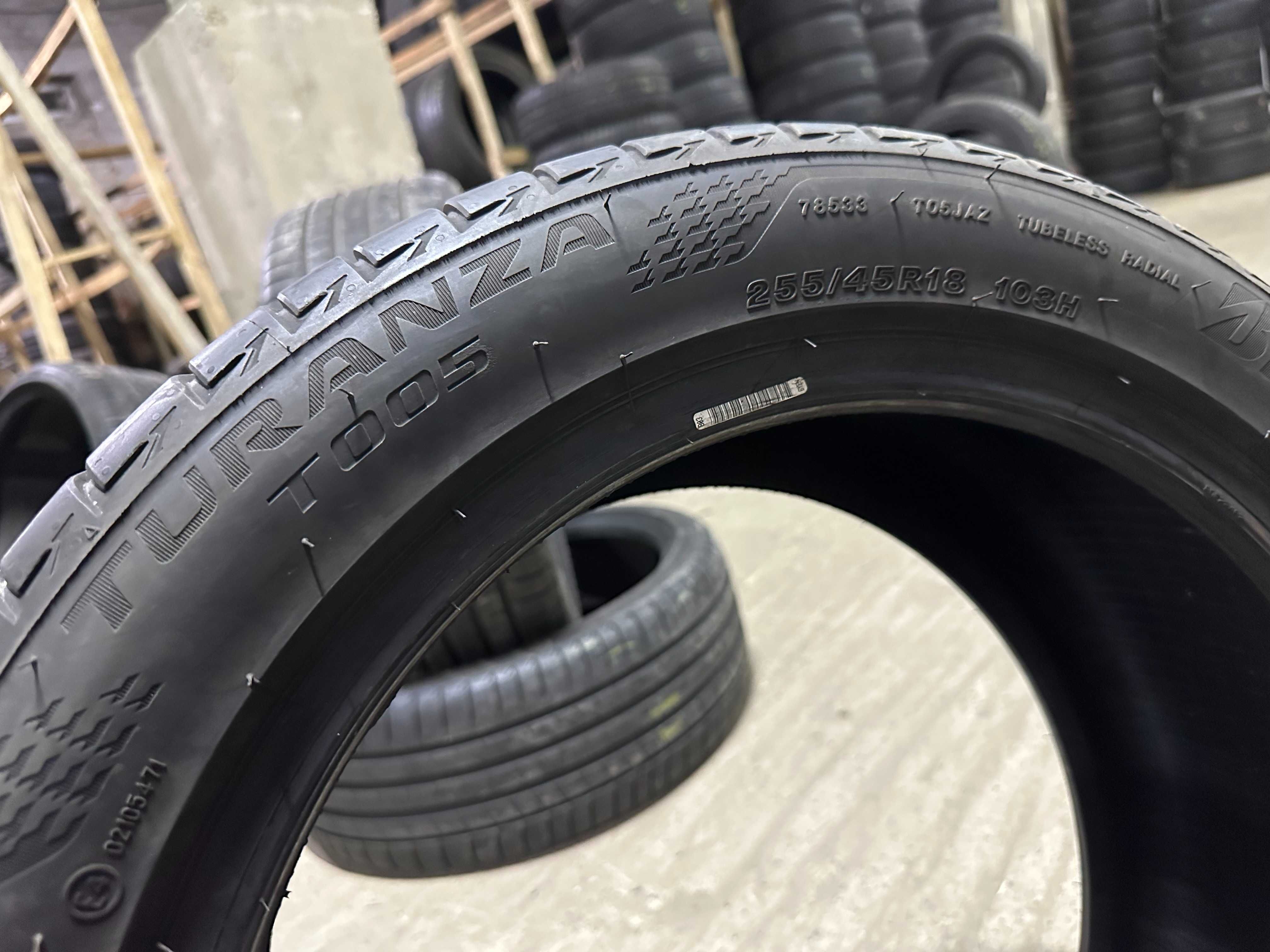 Літні шини 255/45R18 bridgestone Turanza T005 2023рік 2шт 4шт