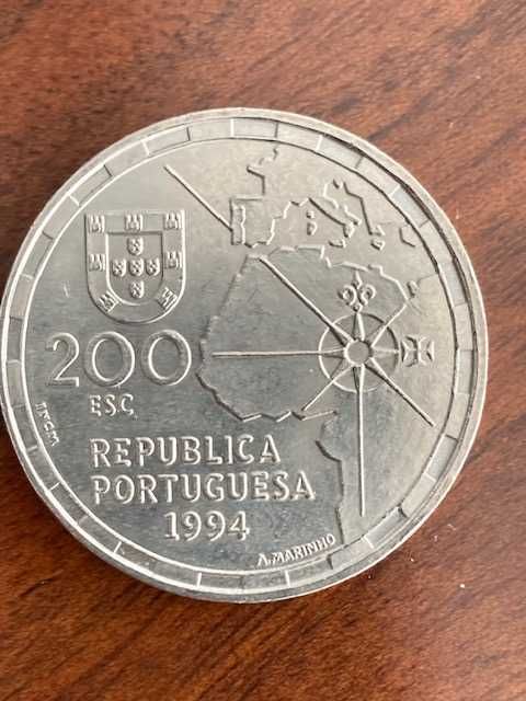 3 Moedas comemorativas 200 escudos (200$00) 1994 - Partilha do Mundo
