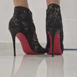 Christian Louboutin Miss Tennis 100mm Made in Italy 39,5 botki szpilce