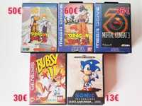 5 Jogos Sega Mega Drive | Sonic ,Dragon Ball Mortal Kombat *Ler Descri