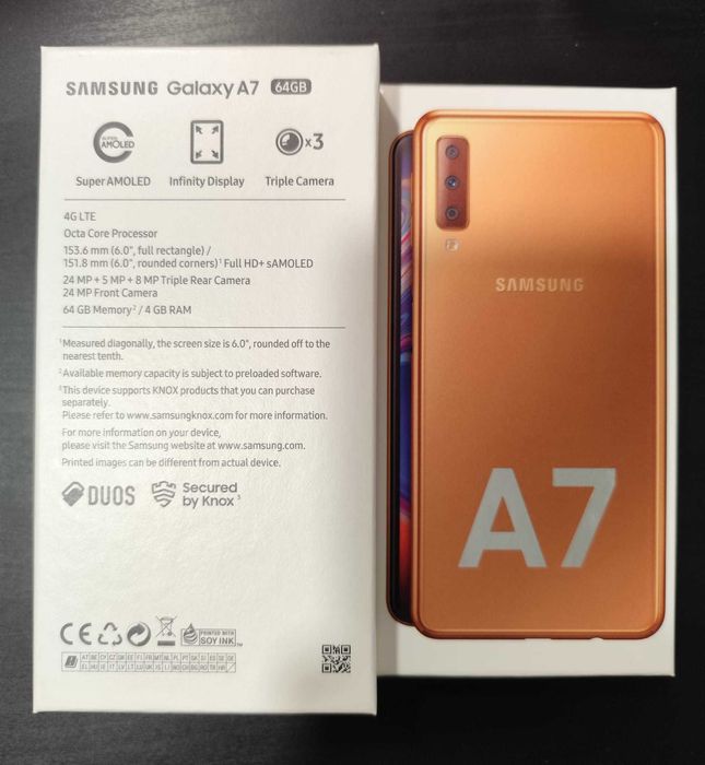 Samsung A7 64 GB Memory 4 GB RAM