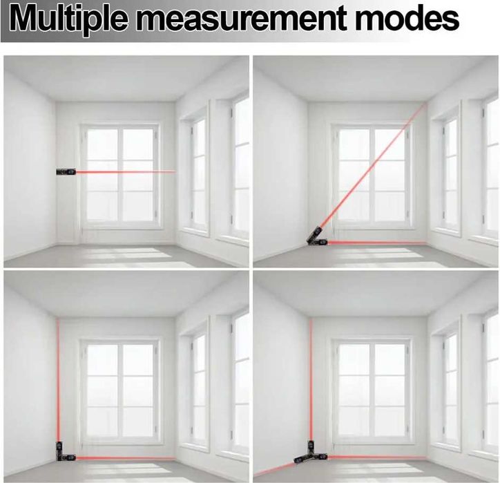 Мини лазерная рулетка дальномер 60м