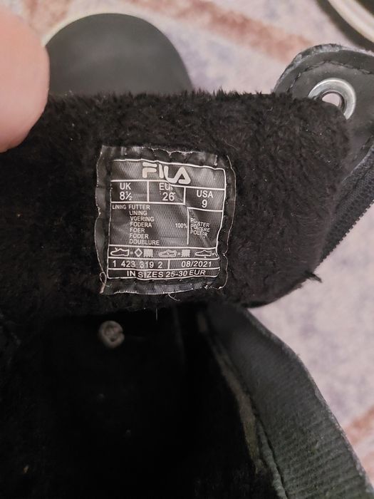 Buty zimowe Fila rozmiar 26